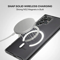 Samsung Anti Yellow MagSafe Transparent Clear Case – 🎁 4 Items Included