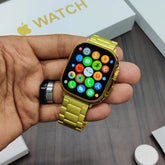 Gold Ultra Watch with apple logo