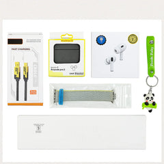 6-in-1 Premium Gadget Combo – Series 10 Watch, Air Pro 2, Premium Extra Strap, 4 in 1 Fast Charging Cable, Silicon Cover & Styles Keychain
